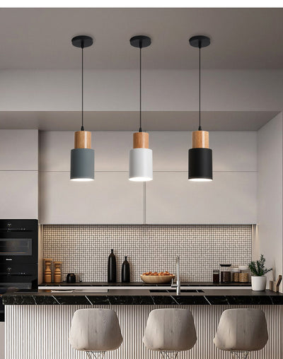 Lámpara de Techo Macarrón de Madera - Diseño Minimalista y Elegante - Image 17