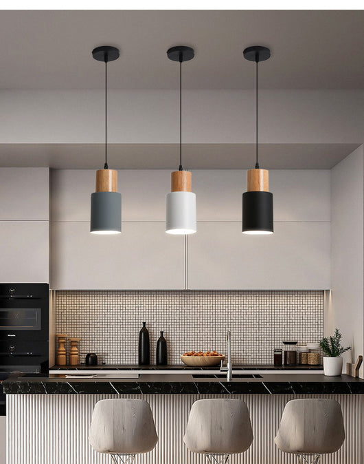Lámpara de Techo Macarrón de Madera - Diseño Minimalista y Elegante - Image 17