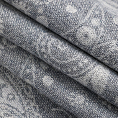 Chal Cruzado de Lana Jacquard con Estampado Paisley - Image 29