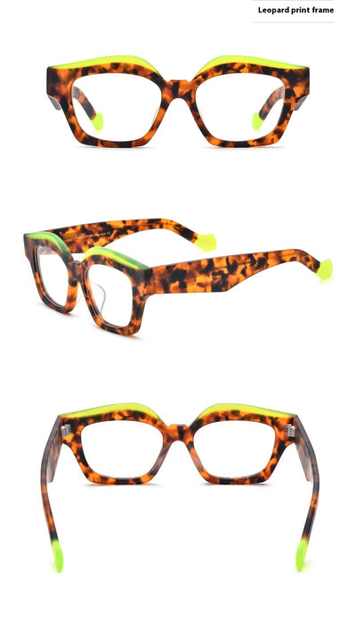 Gafas Cat Eye con Bordes Gruesos Bicolor - Image 13