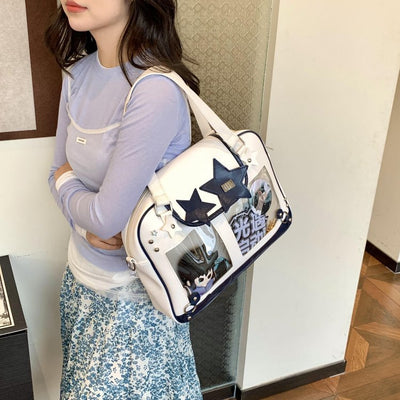 Bolso Mensajero de Hombro Estilo Preppy Original Portátil - Image 19