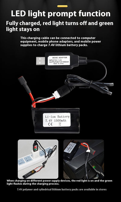 Cargador de Batería Litio 800mA con Protección Contra Sobrecarga e Indicador LED - Image 9