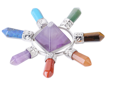 Joya de Chakras con Cristales Naturales y Piedras Semipreciosas - Image 7