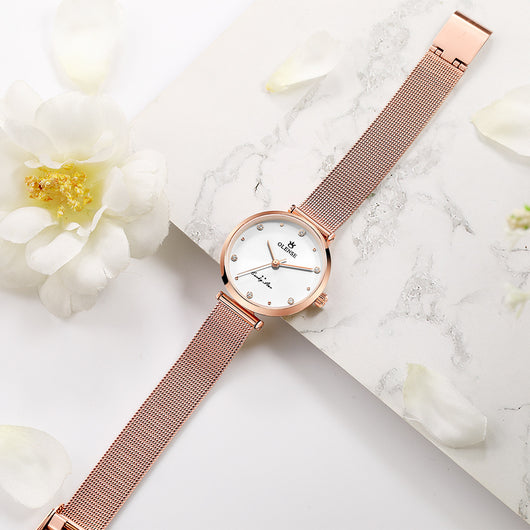 Reloj de Dama Acero Inoxidable con Malla Moderna - Image 5