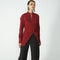 Blusa Larga con Cuello V y Cintura Fruncida Irregular