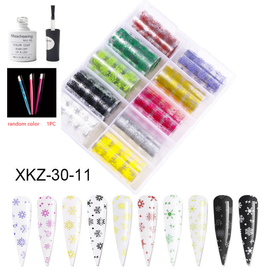 Set de 12 Láminas Decorativas para Uñas - Transferencias Nail Art - Image 75