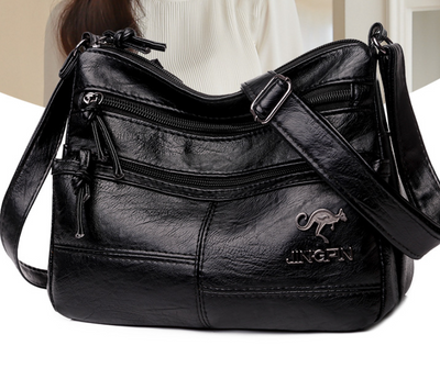 Bolsa Crossbody de Cuero Suave con Textura - Image 6