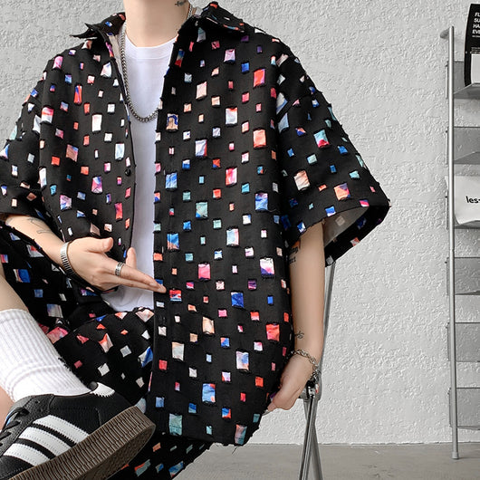 Conjunto de Verano Camisa y Shorts a Cuadros - Image 7