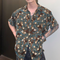 Camisa Suelta de Manga Larga con Solapa para Hombre