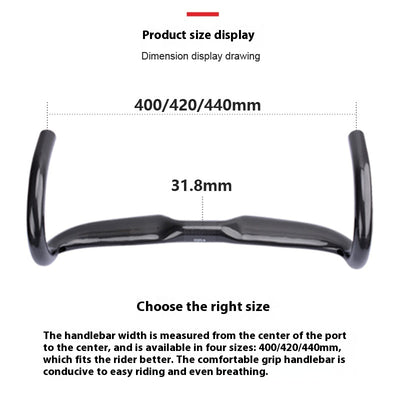 Manillar de Carbono Ultraligero para Bicicleta de Ruta - Accesorios Premium - Image 4