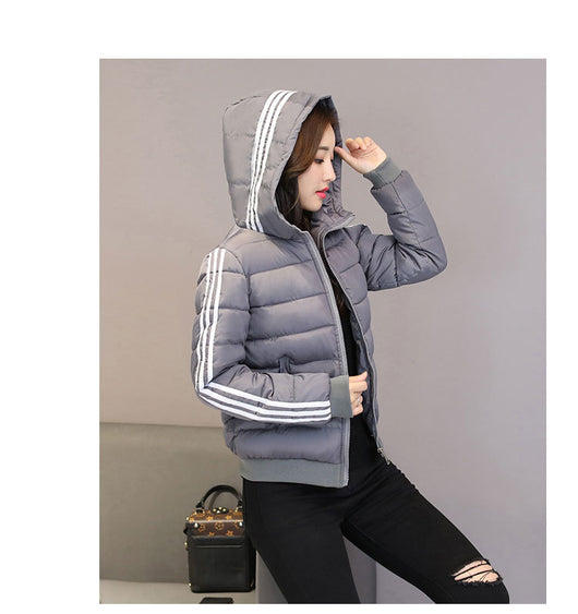 Chaqueta de Algodón Corta con Capucha - Abrigo Slim Fit para Invierno - Image 39