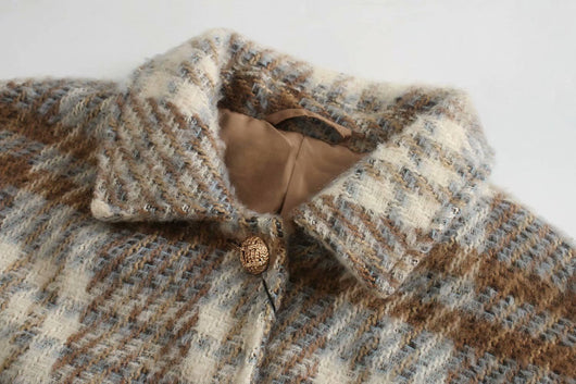 Chaqueta Camisa a Cuadros Oversize para Mujer - Image 3
