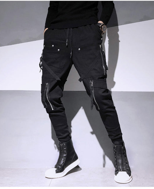 Overol Harem Slim Fit con Cierres Decorativos - Estilo Dark Fashion - Image 19