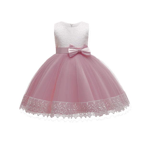 Vestido de Princesa Niña con Encaje y Tul Esponjoso