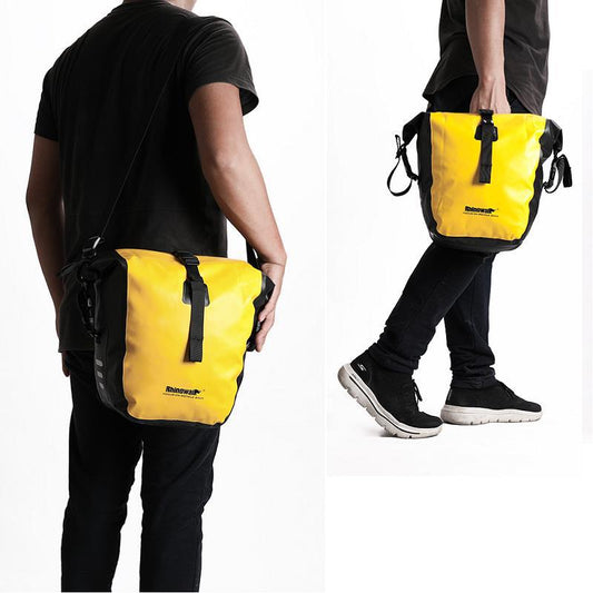 Juego de Alforjas Impermeables para Bicicleta - Canasta Delantera y Mochila Trasera - Image 2