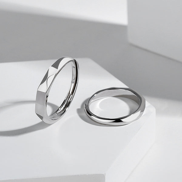 Anillo de Pareja en Plata 925 Resistente al Deslustre