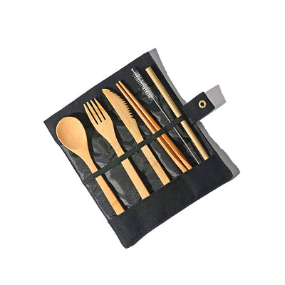 Set de Cubiertos Portátil de Bambú Reutilizable con Estuche - Cero Residuos - Image 15