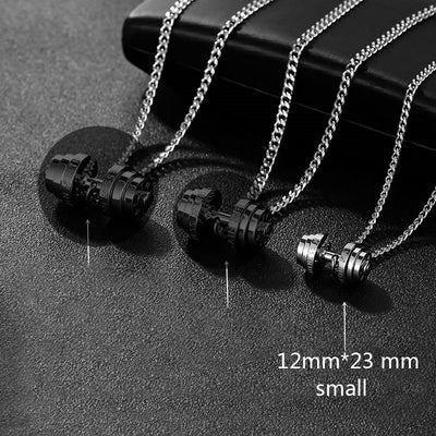 Collar Pesa de Acero Inoxidable para Hombres - Joyería Fitness - Image 6