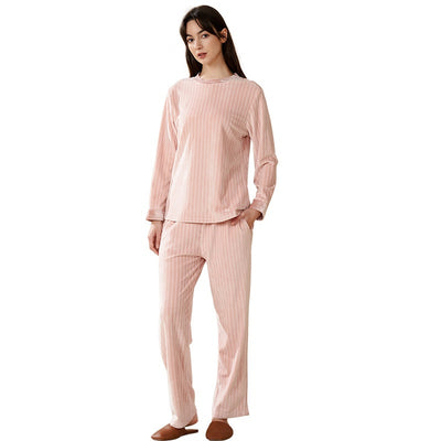 Pijama de Terciopelo Coral para Mujer - Conjunto Térmico Invierno Talla Grande - Image 7