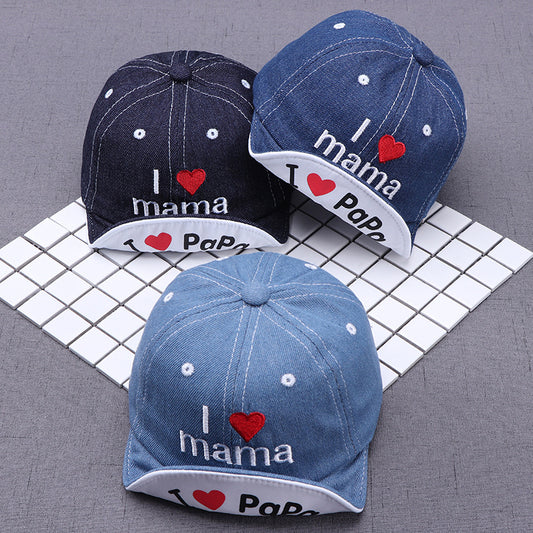 Gorro Solar Bebé con Bordado Estampado de Amor