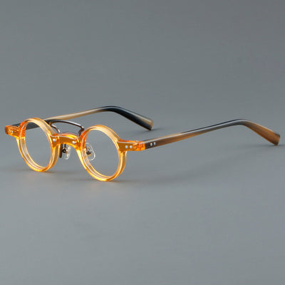 Gafas Retro Marco Redondo Pequeño Estilo Japonés - Image 4