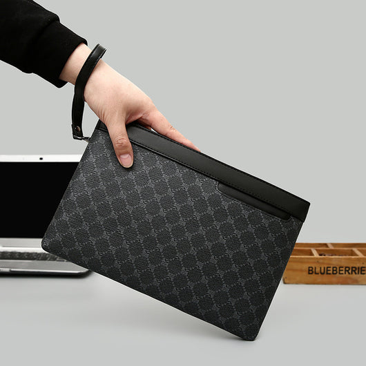 Bolso de Cuero Retro Negro para Hombre - Estilo Vintage - Image 3