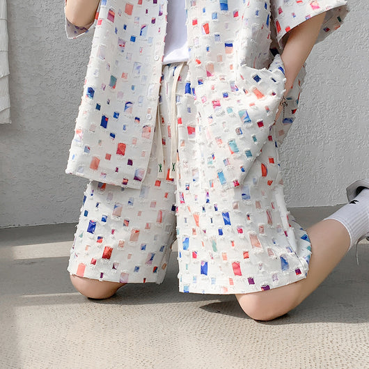 Conjunto de Verano Camisa y Shorts a Cuadros - Image 10