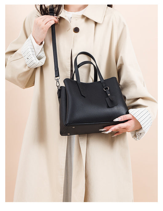 Bolso de Cuero Genuino para Mujer Gran Capacidad Bandolera - Image 12