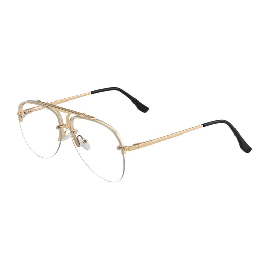 Gafas de Sol Hombre Montura Metalizada Media Armazón - Image 11