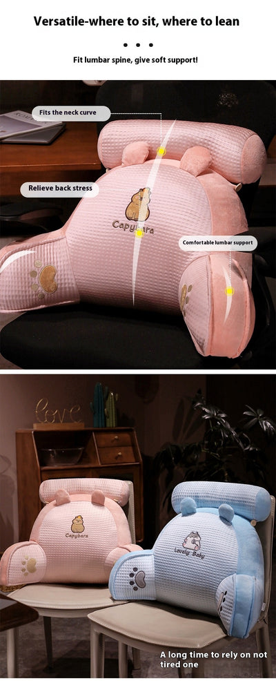 Almohada Lumbar de Seda Waffle con Efecto Frío - Soporte Ergonómico para Espalda - Image 21