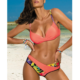 Bikini Traje de Baño Estampado de Cuatro Colores - Image 2