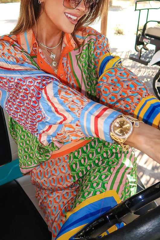 Conjunto de Traje Casual con Camisa Estampada - Image 17