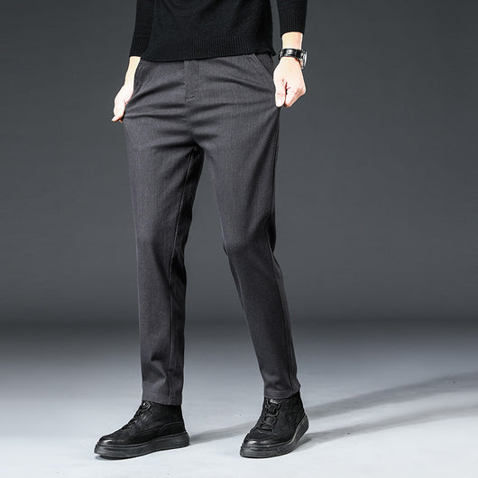 Pantalones Casuales Slim Straight para Hombre - Otoño e Invierno - Image 3