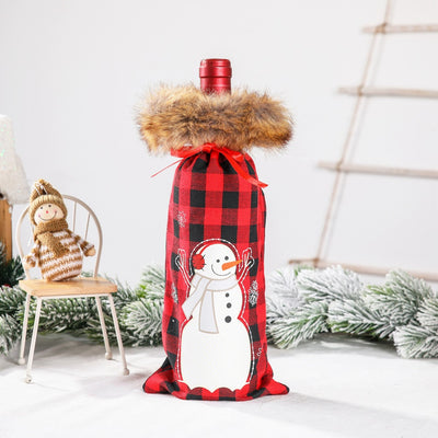 Funda Protectora Navideña para Botellas de Vino - Decoración de Mesa y Hogar - Image 11