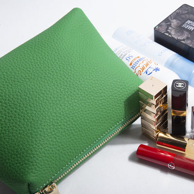 Bolsa de Almacenamiento de Cosméticos en Cuero Grabado con Patrón de Lichi - Image 12