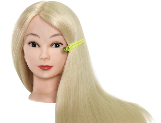 Cabeza Maniquí Profesional de Cabello Real - Rizos y Secado - Image 4