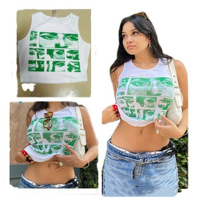 Chaleco Deportivo Estampado Ajustado para Mujer - Image 7