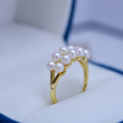 Anillo de Plata S925 Doble Fila con Textura Círculo Perfecto - Image 8