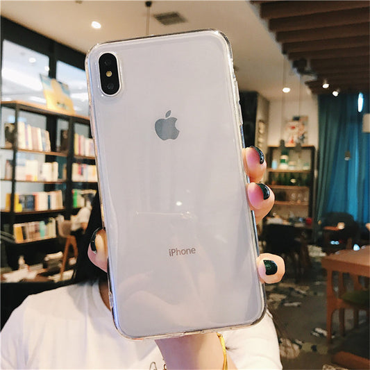 Funda Transparente Colorida a Prueba de Caídas para Celular