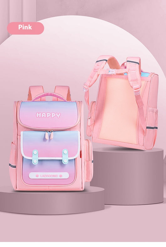 Mochila Escolar Infantil Ligera y de Gran Capacidad con Protección de Columna Estilo Británico - Image 13