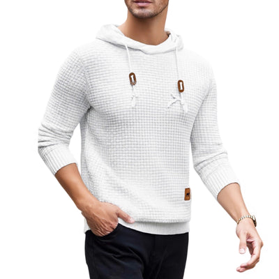 Sudadera con Capucha Tejida Casual para Hombre - Image 4