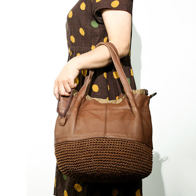 Bolso Tote Vintage Mori Crossbody para Mujer - Image 12