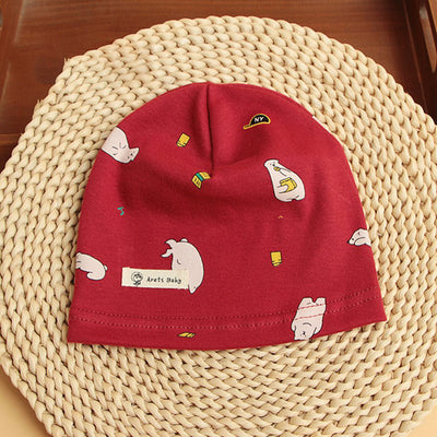 Gorro de Protección Térmica de Algodón Estampado para Bebé - Image 21