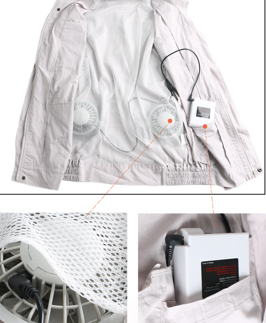 Ropa de Trabajo Refrigerada con Ventilador para Ambientes de Alto Calor - Image 2