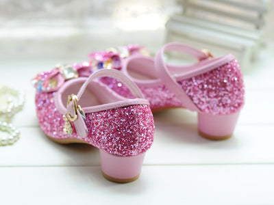 Zapatos de Tacón para Niñas Princesa con Cristales - Tallas Medianas y Grandes - Image 12