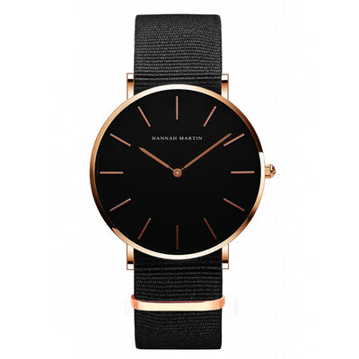 Reloj de Negocios Ultrafino Impermeable - Cuarzo Minimalista Unisex Negro - Image 21