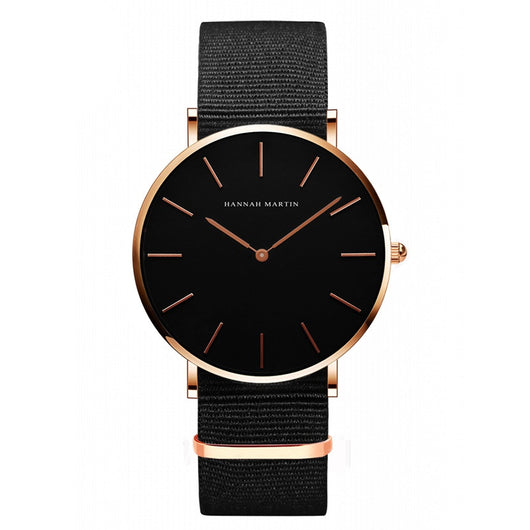 Reloj de Negocios Ultrafino Impermeable - Cuarzo Minimalista Unisex Negro - Image 21