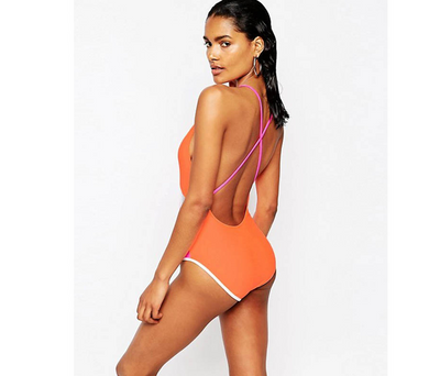 Traje de Baño Enterizo Sexy con Malla - Diseño Europeo y Americano - Image 3