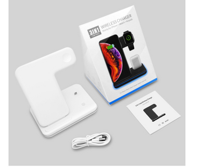 Cargador Inalámbrico 3 en 1 para Teléfono, Reloj y Auriculares - Image 8