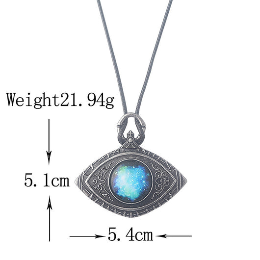Collar Colgante Vintage Ojos Azules Estrellados - Image 7